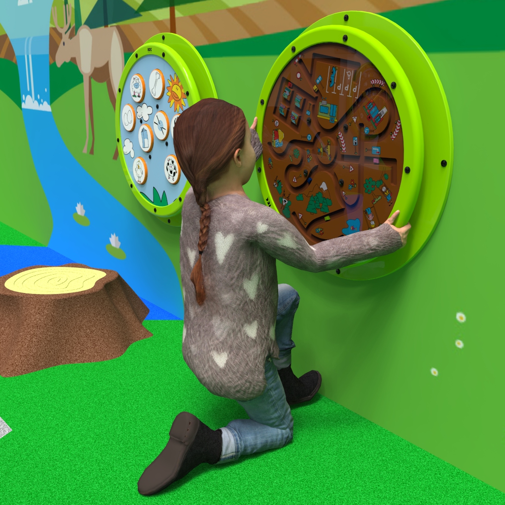 Quest'imagine mostra giochi da parete Clock around