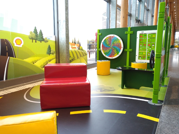 Diversi moduli di gioco nella stazione di servizio Shell in Francia