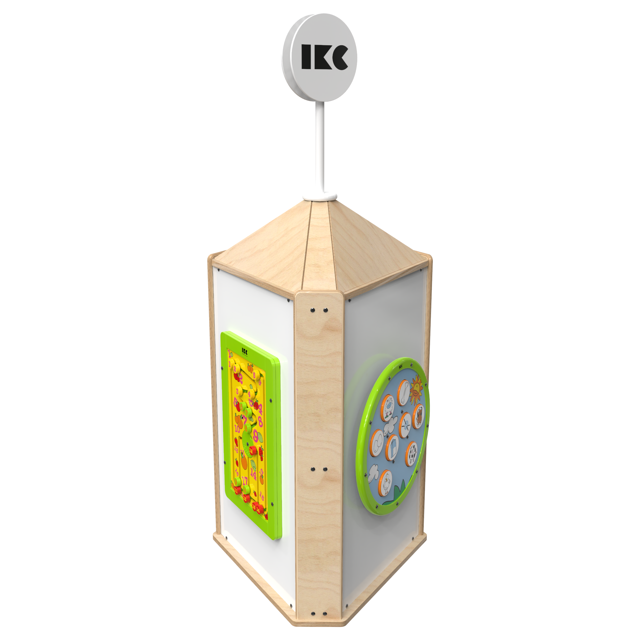 Quest'imagine mostra sistema di gioco interattivi Playtower touch wood