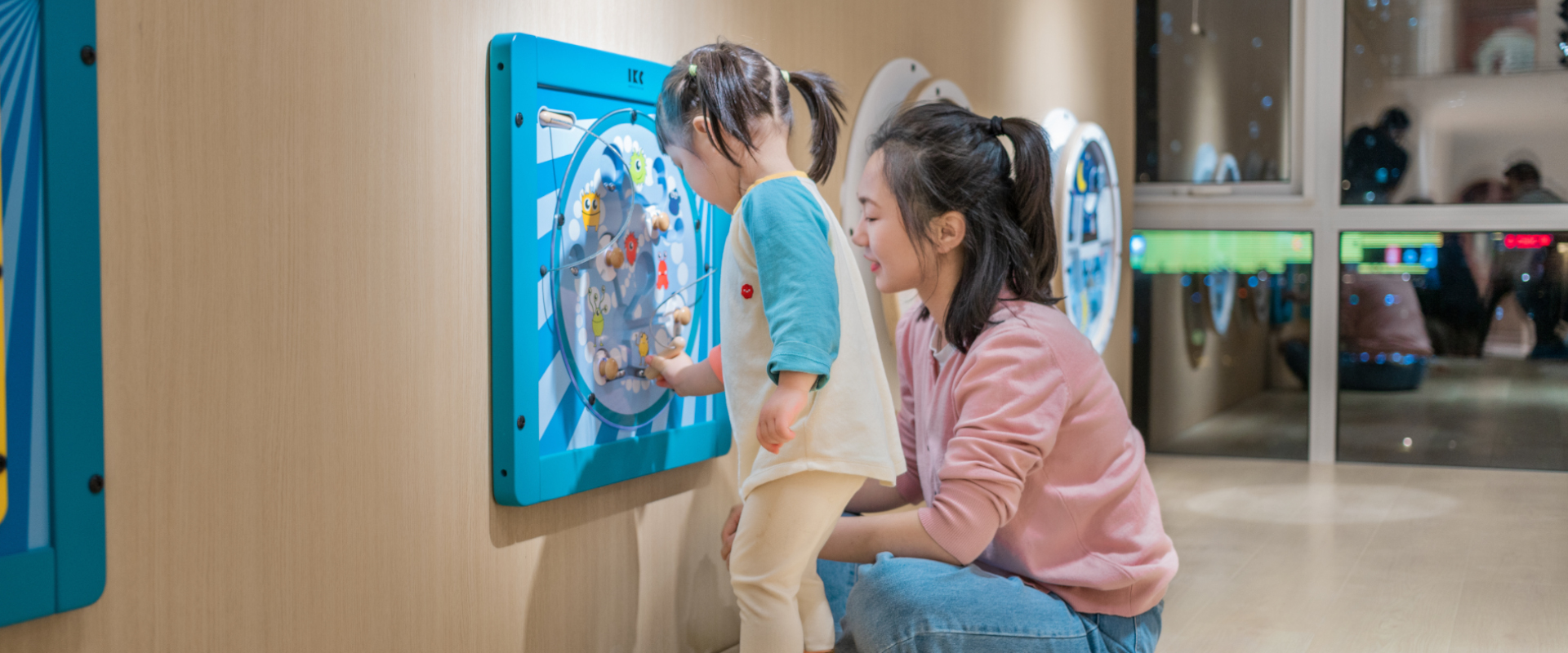 wandspeelbord in de kinderopvang