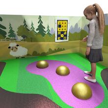 this image shows a concept of the play floor, EPDM Glitter